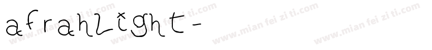afrahlight字体转换