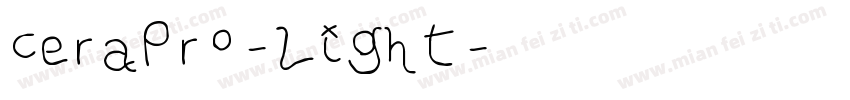cerapro-light字体转换