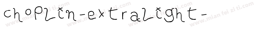 choplin-extralight字体转换