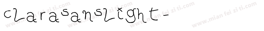 clarasanslight字体转换