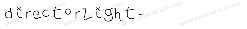 directorlight字体转换