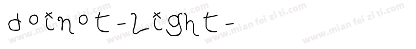 doinot-light字体转换