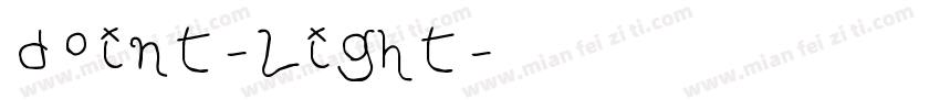 doint-light字体转换