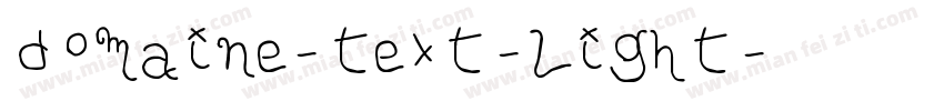 domaine-text-light字体转换