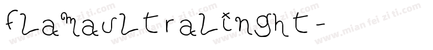 flamaultralinght字体转换