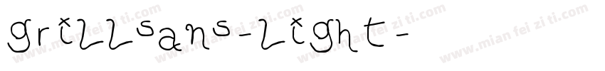 grillsans-light字体转换