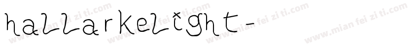 hallarkelight字体转换