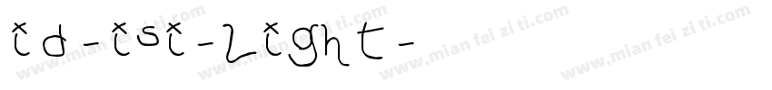 id-isi-light字体转换