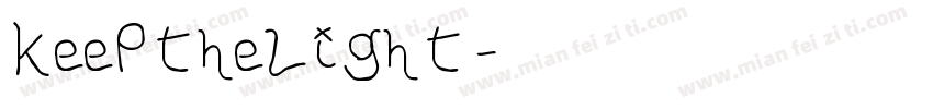 keepthelight字体转换