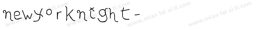 newyorknight字体转换