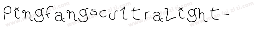 pingfangscu1tralight字体转换