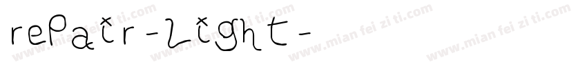 repair-light字体转换
