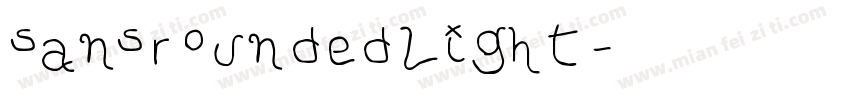 sansroundedlight字体转换