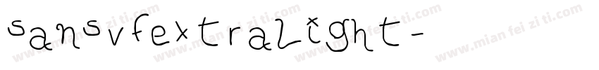 sansvfextralight字体转换