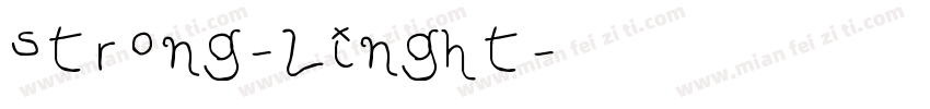 strong-linght字体转换