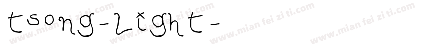 tsong-light字体转换