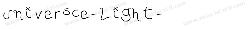 universce-light字体转换