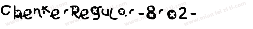 ChenierRegular-8rO2字体转换