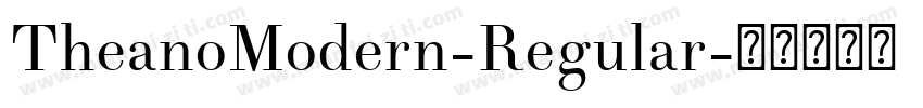 TheanoModern-Regular字体转换