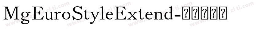 MgEuroStyleExtend字体转换