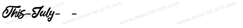 This-July-常规字体转换