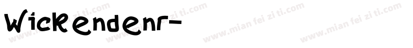 Wickendenr字体转换