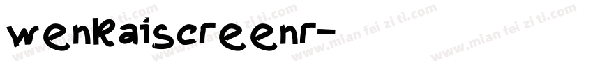 wenkaiscreenr字体转换