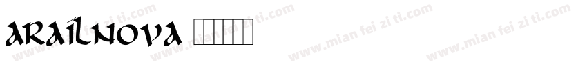 arailnova字体转换