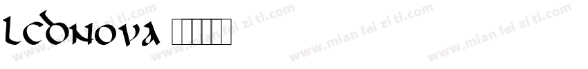 lcdnova字体转换