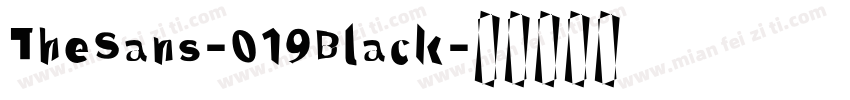 TheSans-019Black字体转换