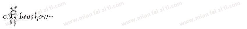 aAbrushow字体转换