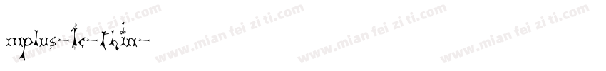 mplus-1c-thin转换器字体转换