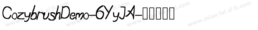 CozybrushDemo-6YyJA字体转换