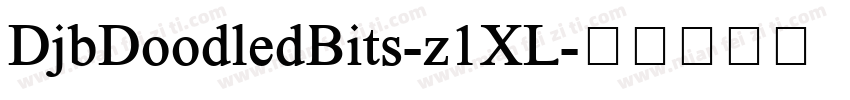 DjbDoodledBits-z1XL字体转换