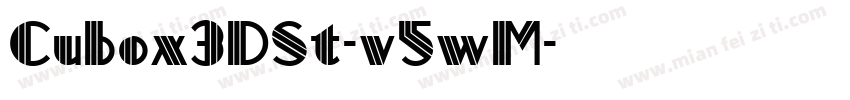 Cubox3DSt-v5wM字体转换