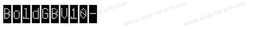 BoldGBV10字体转换