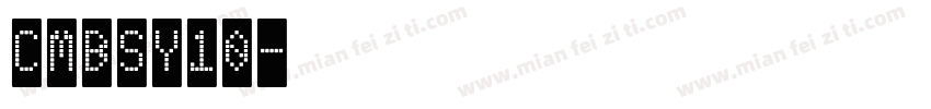 CMBSY10字体转换