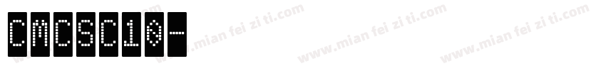 CMCSC10字体转换