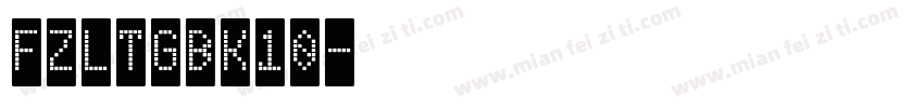 FZLTGBK10字体转换