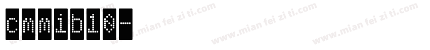 cmmib10字体转换