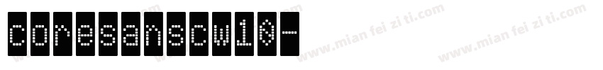 coresanscw10字体转换