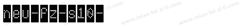 neu-fz-s10字体转换