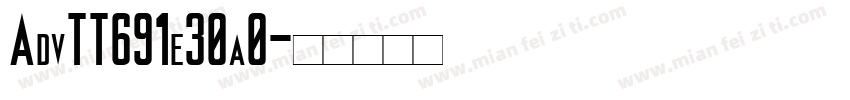 AdvTT691e30a0字体转换