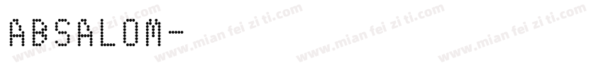 ABSALOM字体转换
