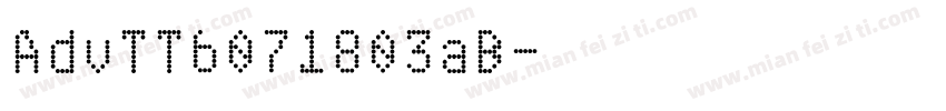 AdvTT6071803aB字体转换