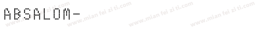 ABSALOM字体转换