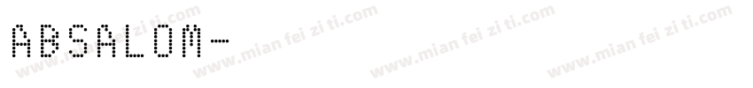 ABSALOM字体转换