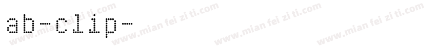 ab-clip字体转换