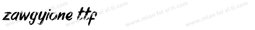 zawgyione.ttf字体转换