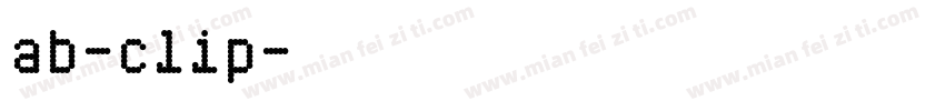 ab-clip字体转换
